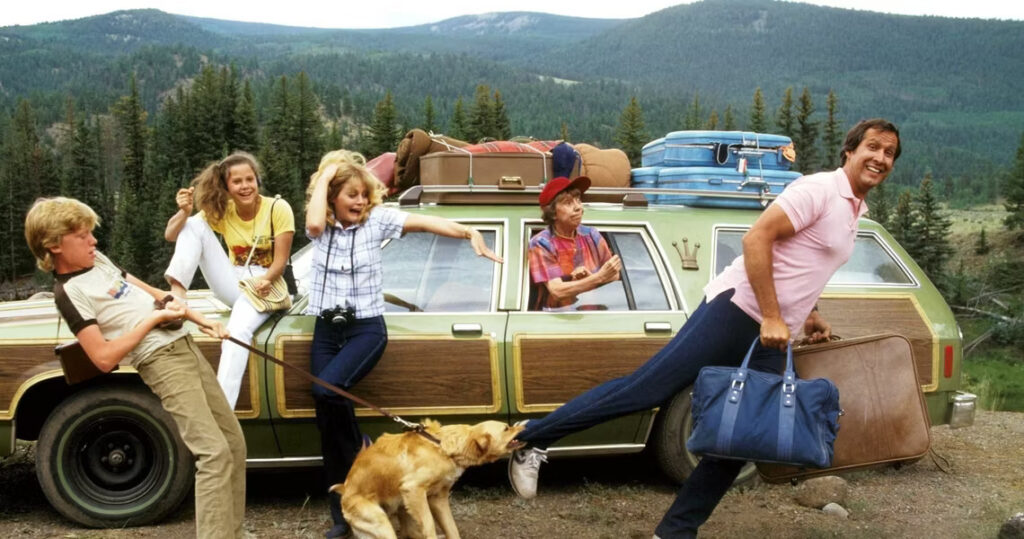 The Griswalds with their Ford LTD Country Squire