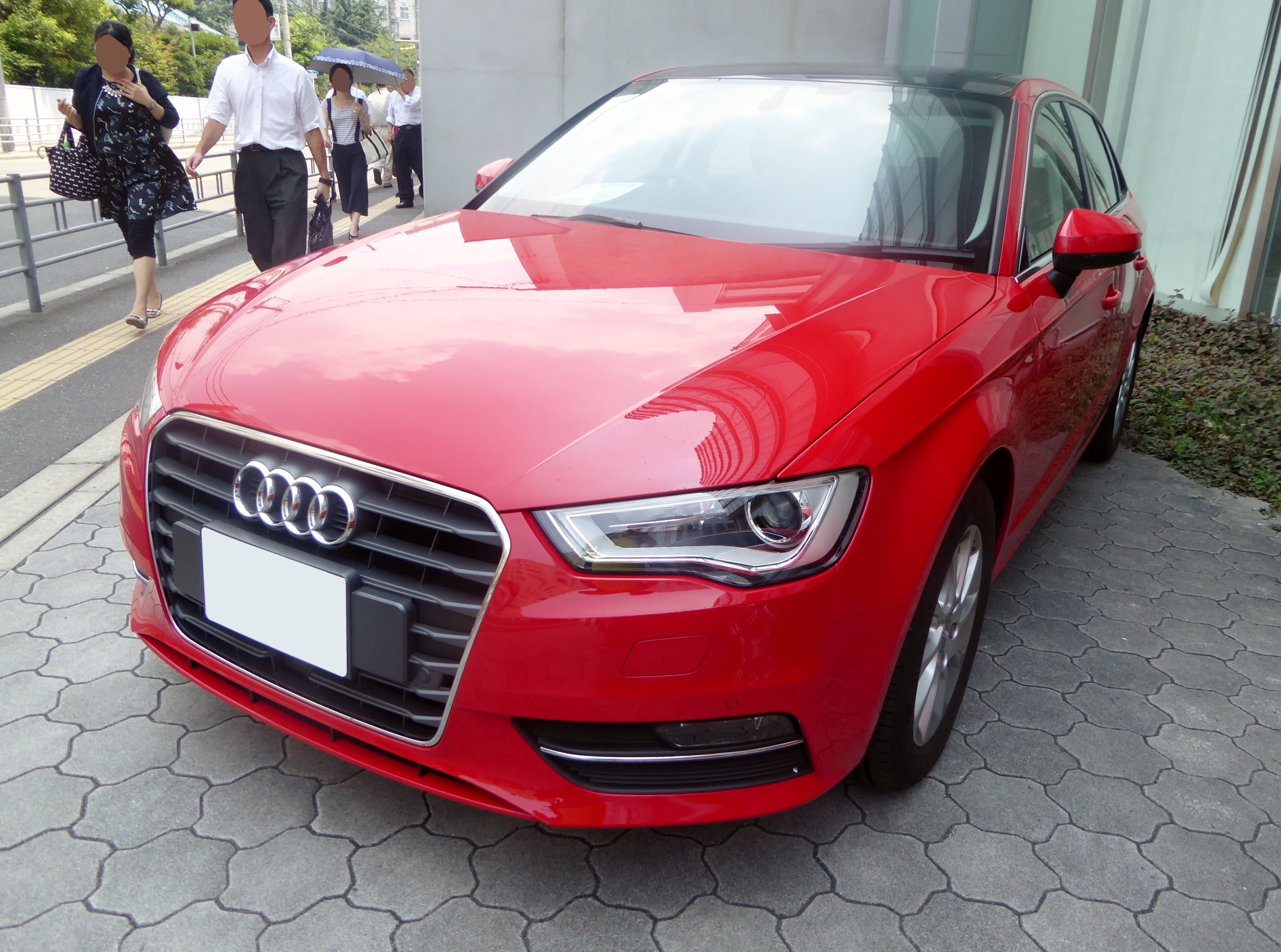 Audi A3 Sportback viewed from the front