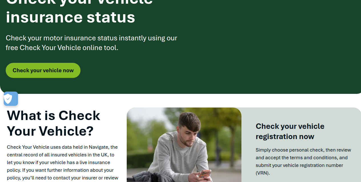 Can you check if a car is insured? The UK route for your own vehicle, and what changes after a crash