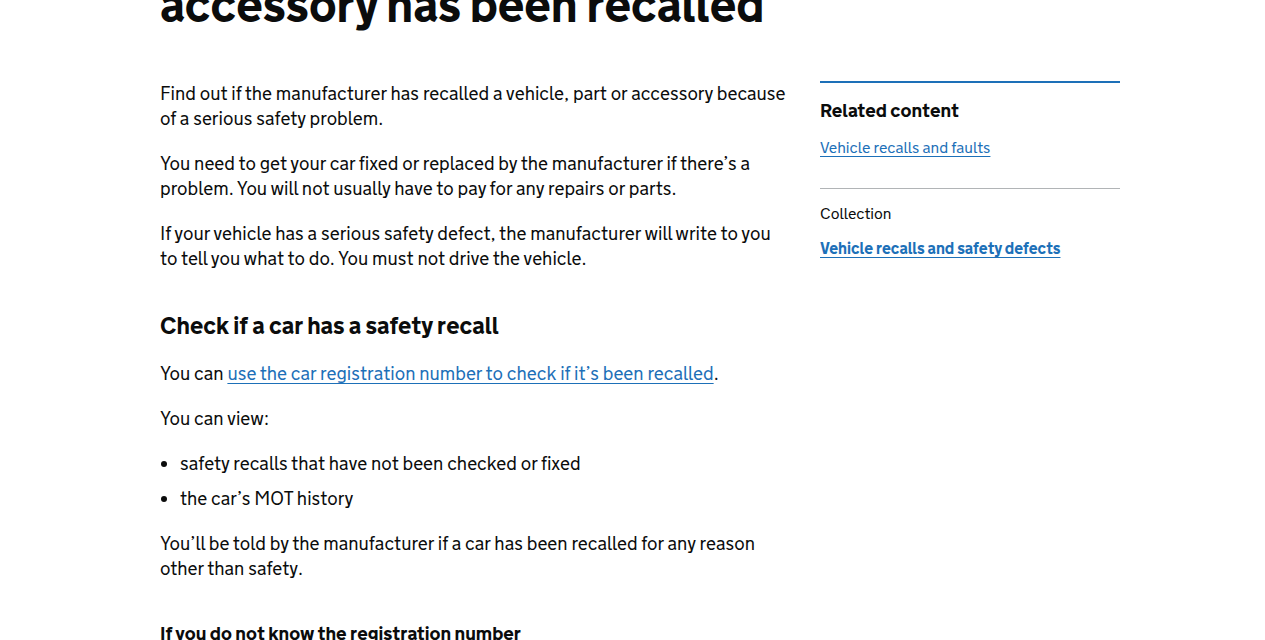 Used car recall check: the 5-minute UK search to run before you pay a deposit