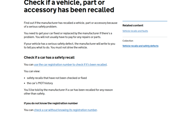 Used car recall check: the 5-minute UK search to run before you pay a deposit